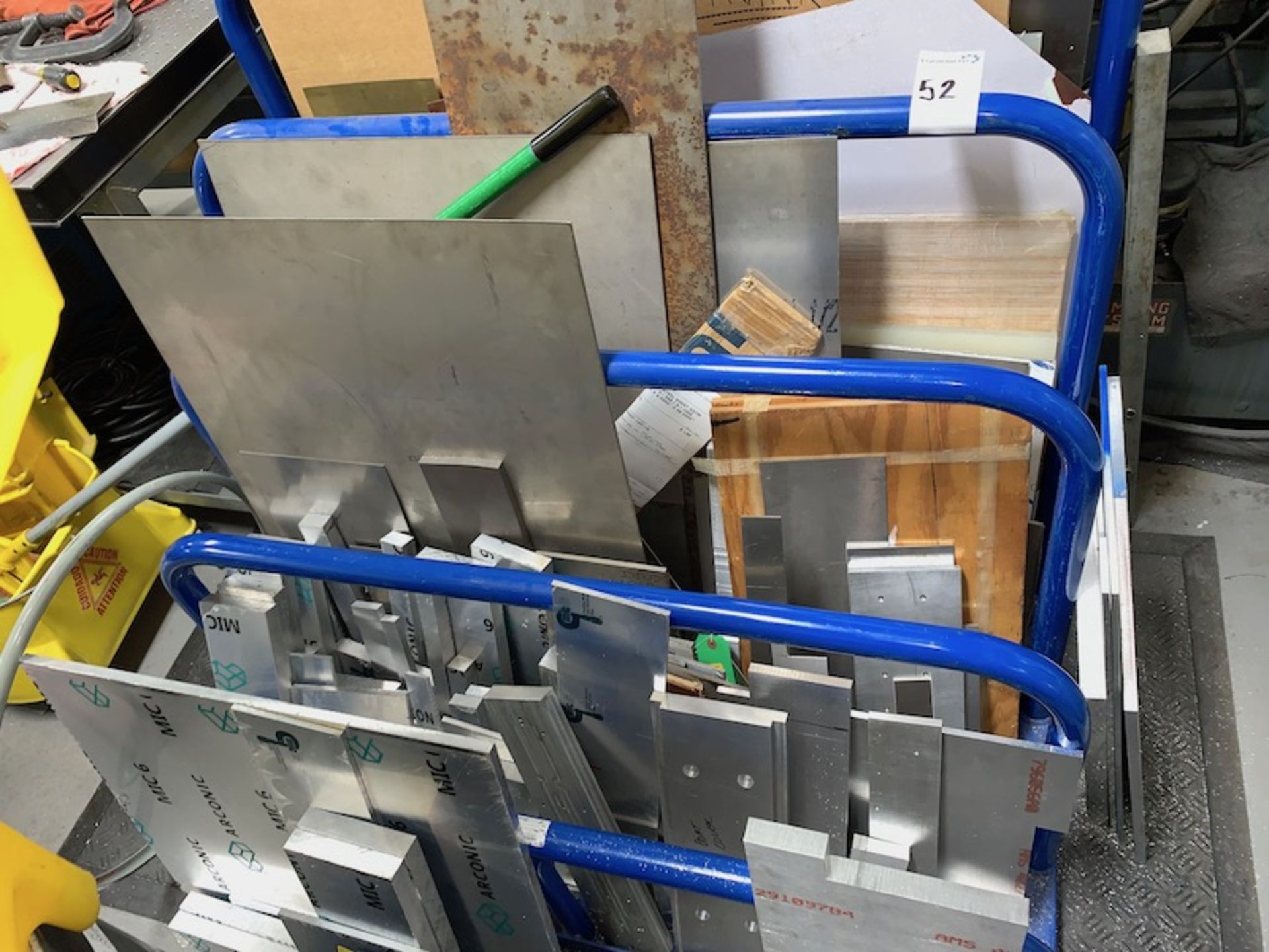 Vestile Mfg. Co, Material Rack Includes Miscl. Aluminim Stock Material - Image 3 of 6