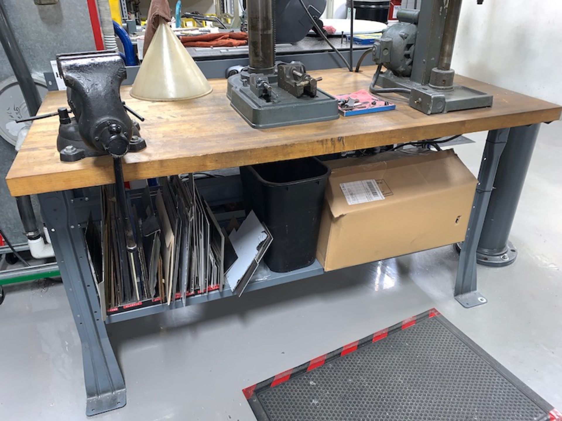 5' x 3' Workbench / Shop Bench Includes 4" Wilton Vice & Materials (Bandsaw Blades Not Included) - Image 4 of 4