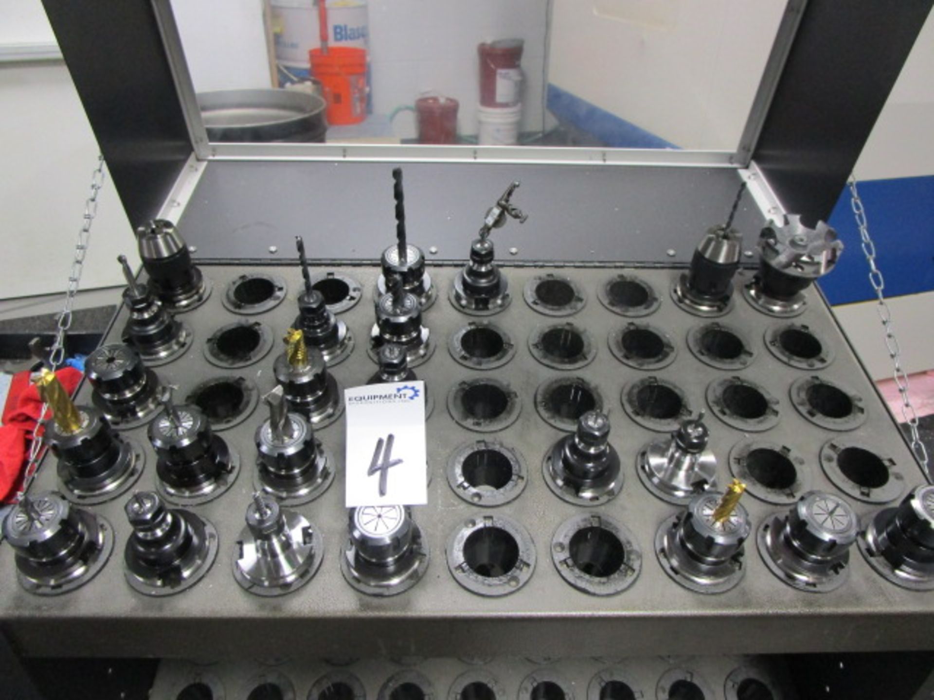 HUOT SUPERSCOOT CART WITH TOOLING CONTENT FOR DAEWOO DMV3016L CNC MILLING MACHINE TOOLING - CONCORD - Image 8 of 8