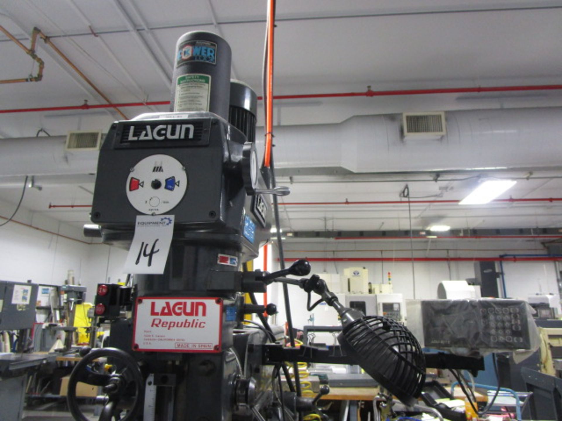 LAGUN FTV-2 TURRET MILLING MACHINE - CONCORD - Image 9 of 10