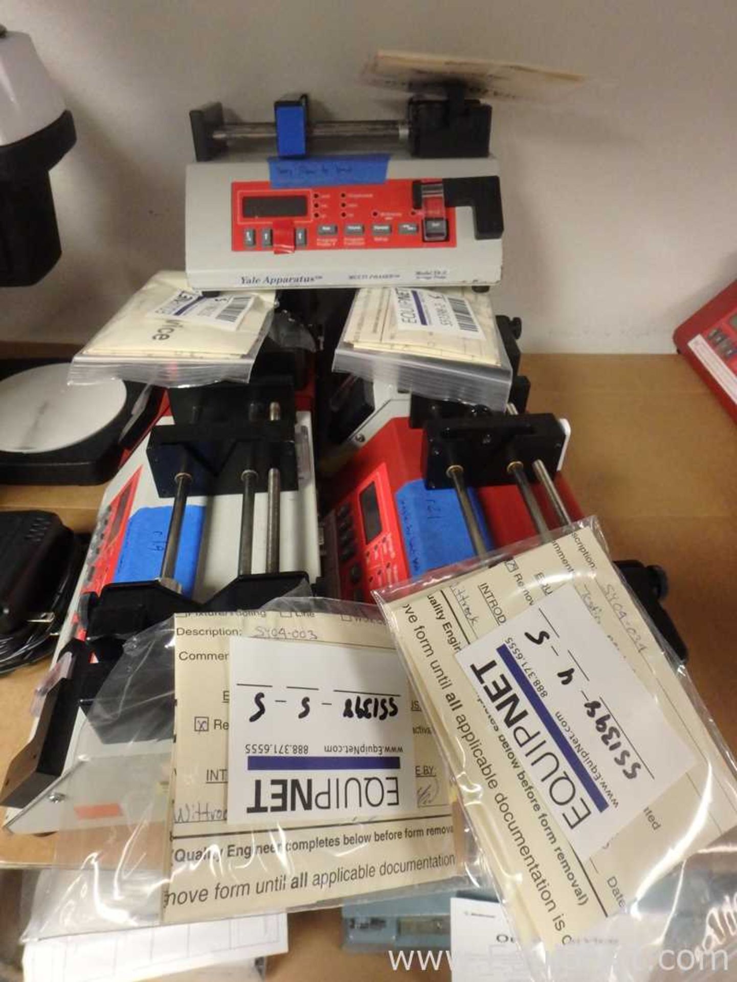 5 Syringe Pumps New Era Pump Systems Inc NE-1000 and Yale YA12 Syringe Pumps