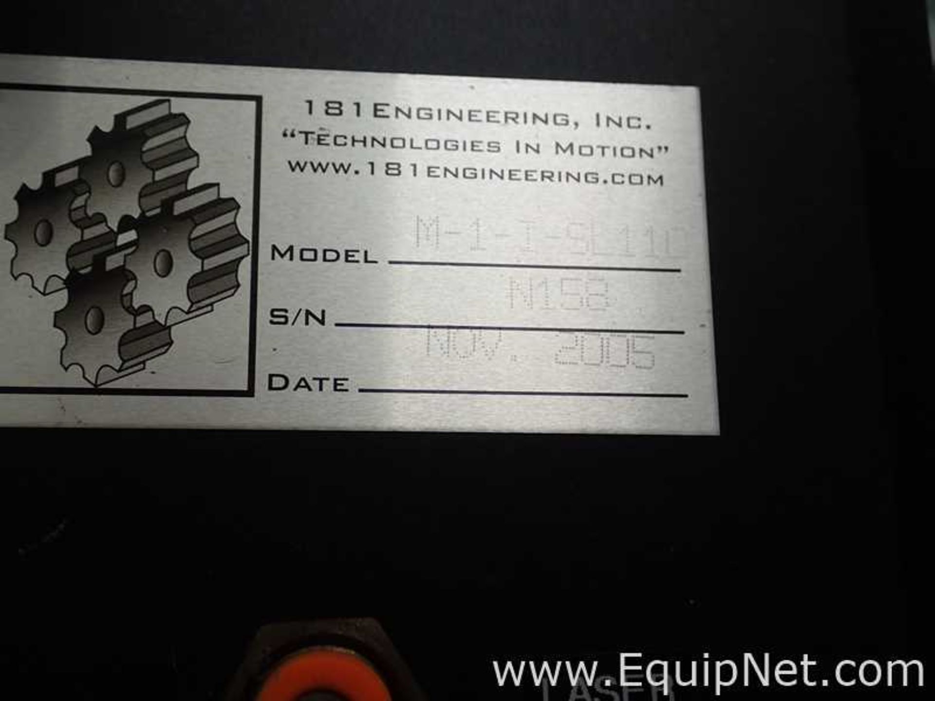 181 Engineering Inc M-1-I-SL110 Laser Marker System - Image 19 of 21