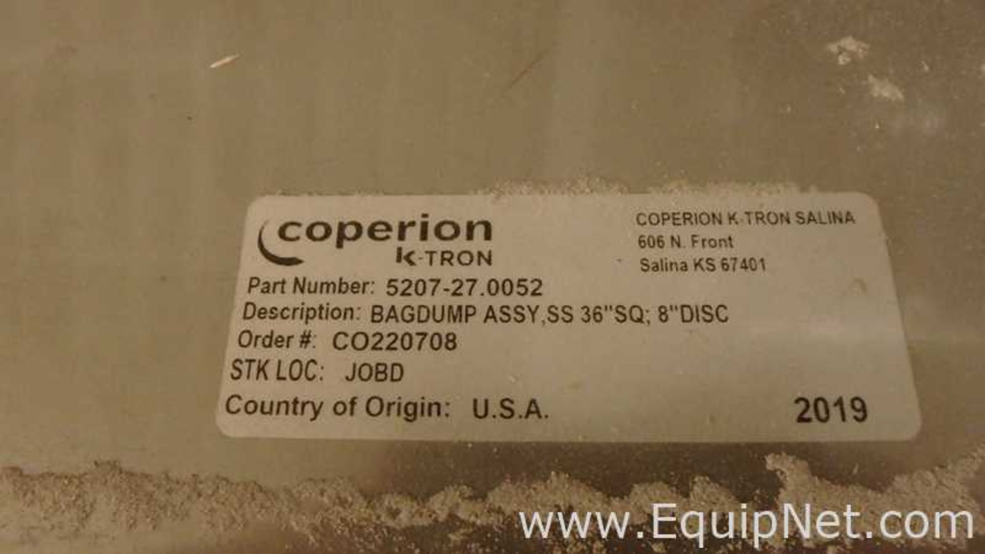 Unused Coperion K Tron 52-07-27-0052 Manual Bag Batching System With Rotary Valves - Image 4 of 7