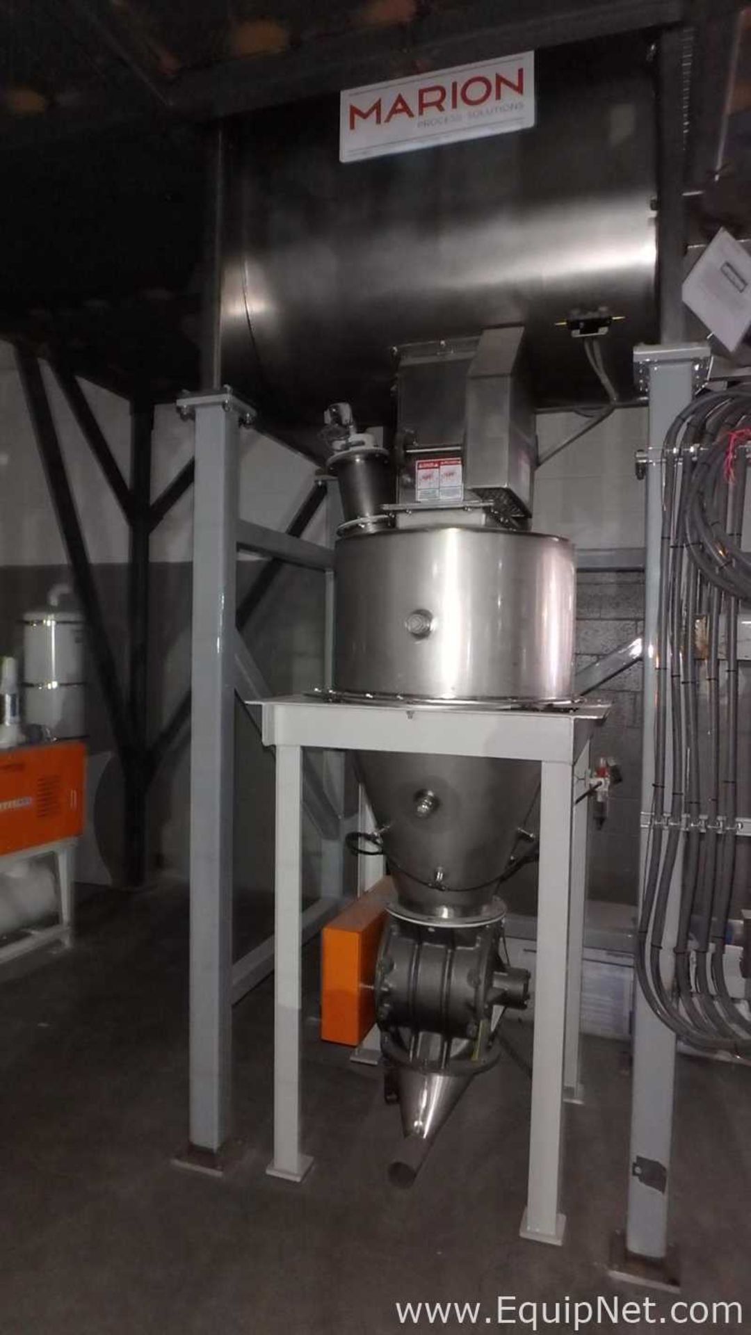 Unused Blending Dosing System Marion 30 Cubic Foot Blender and K Tron Loss In Weight Feeders