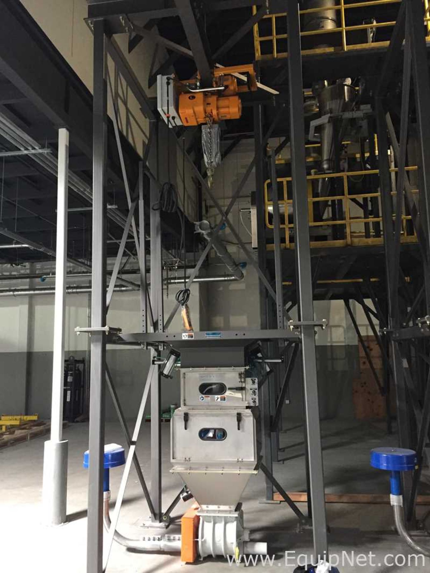 Unused Spiroflow Systems Inc T6 Bulk Bag Handling System with 2 Ton Electric Hoist