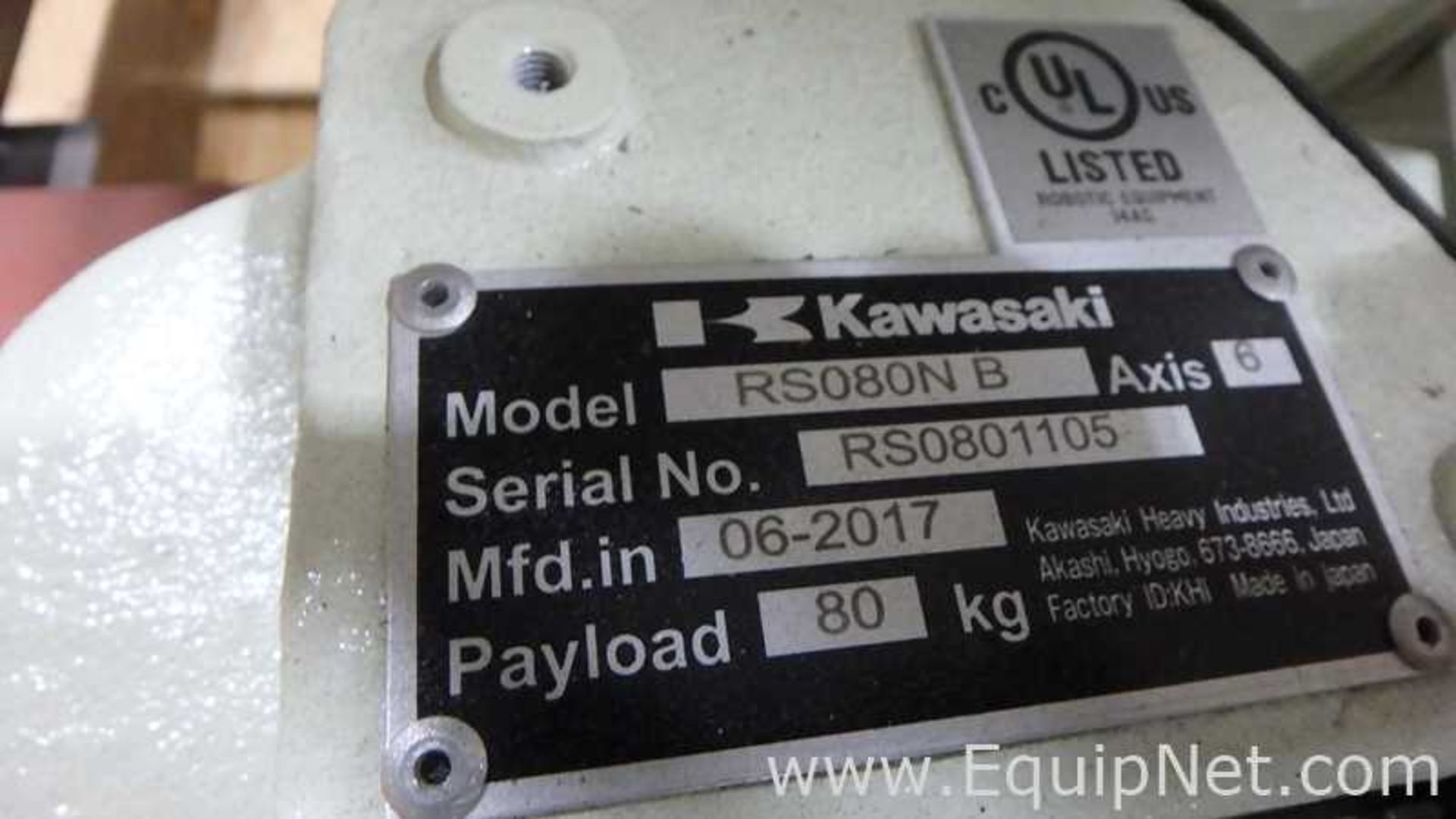 Unused Kawasaki 6 axis Industrial Robot with Controller 80 KG Max Load - Image 8 of 13