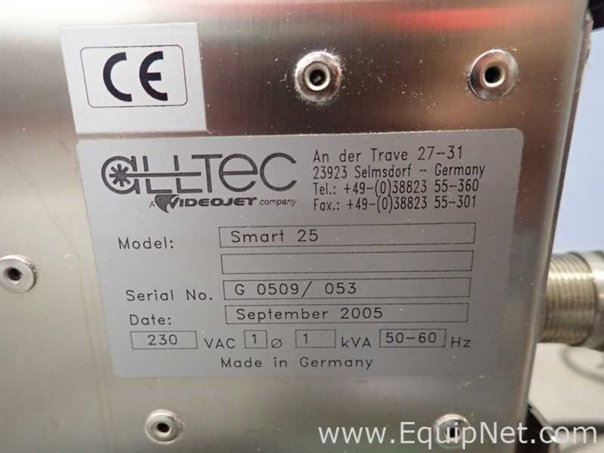 Alltec Videojet Smart 25 Allprint Laser Coder - Image 13 of 13