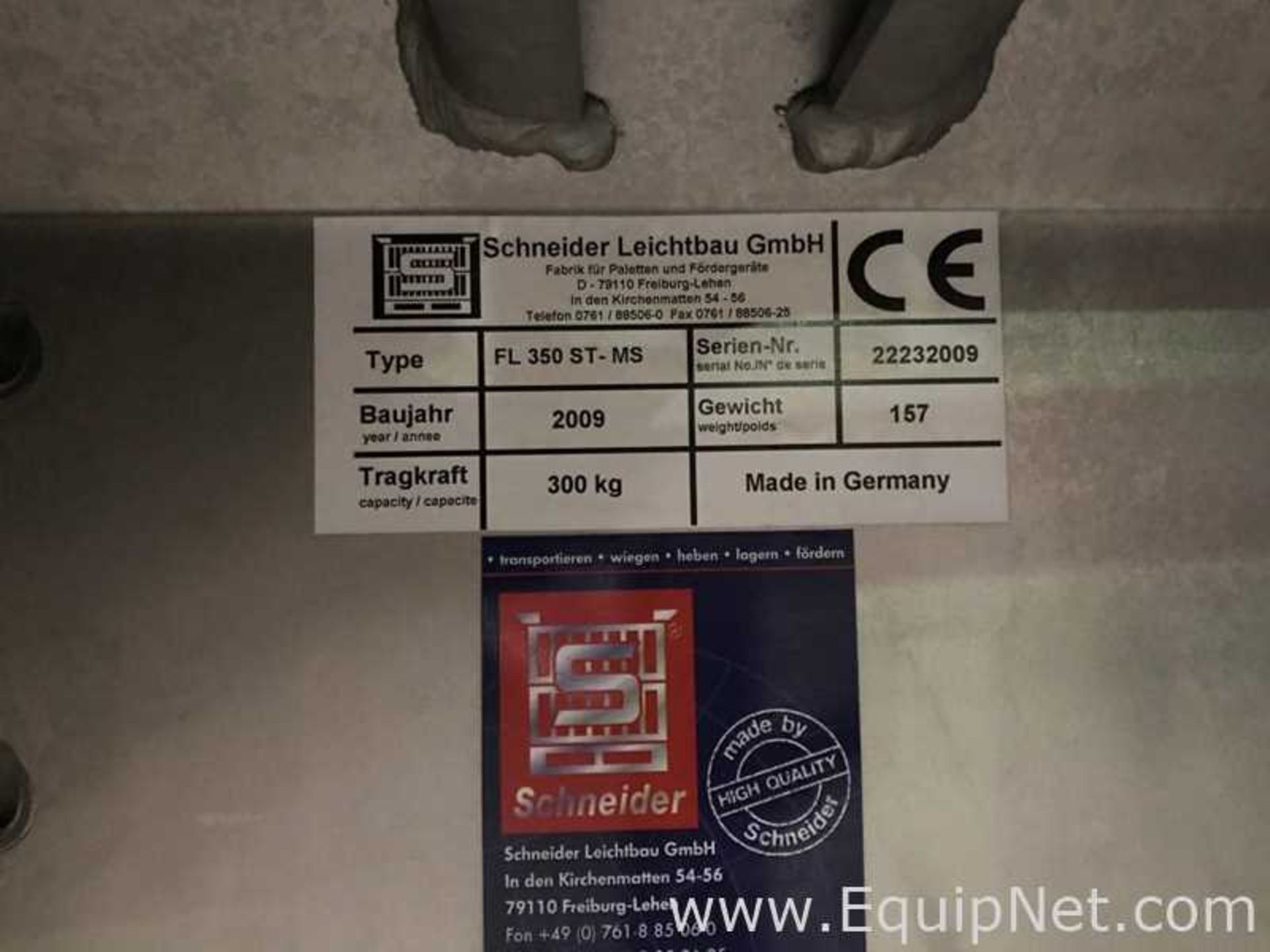 Lot Of Two Schneider Leichtbau GmbH Robusto FL350-MS ST 300 KG Lifts - Image 4 of 9