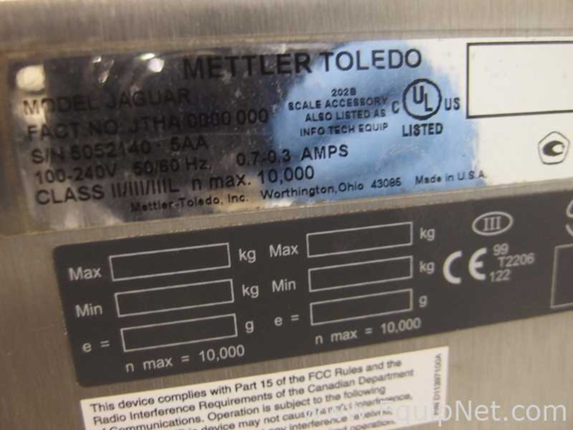 Lot of 2 Mettler Toledo Platform Scales For Repair - Image 13 of 17