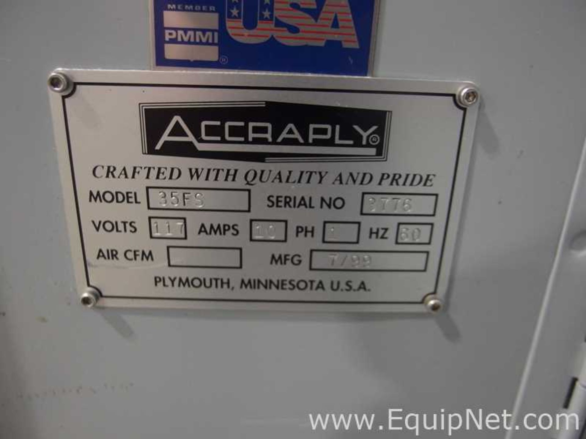 Accraply 35FS Pressure Sensitive Labeler - Image 11 of 11