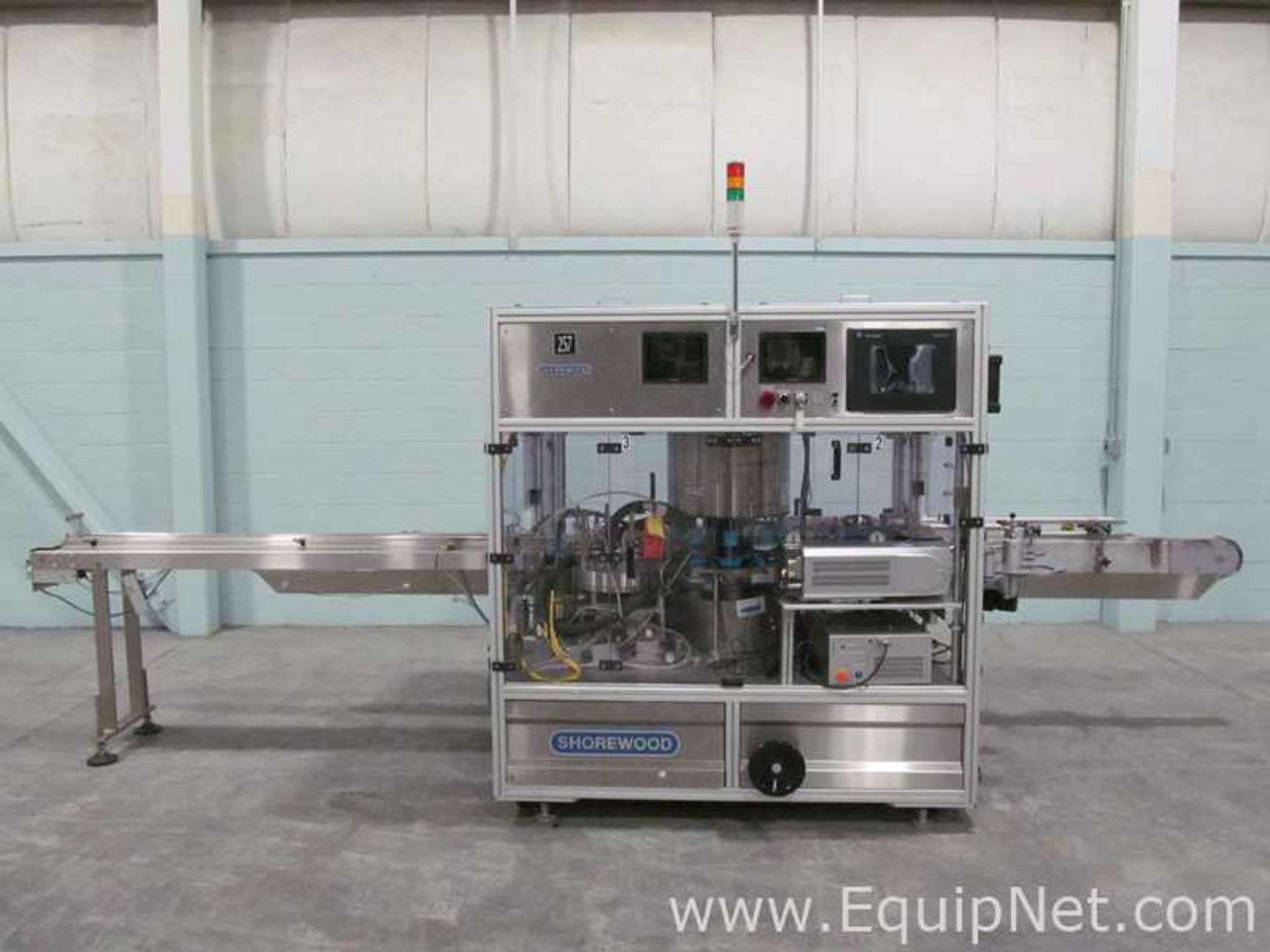 Shorewood 6500 Rotary Pressure Sensitive Labeler With Leaflet Feeder - Outserter