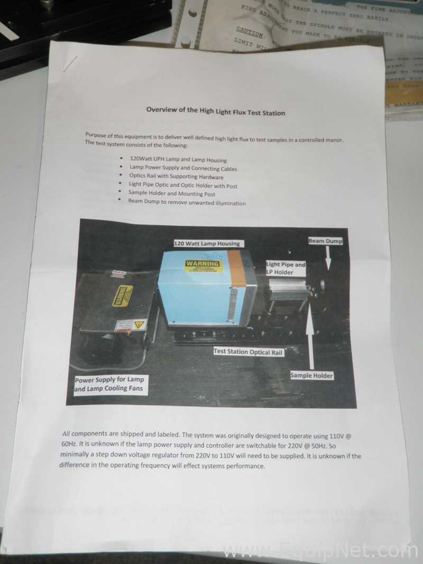 OptioSigma Hi Light Flux Tester Bench Top Lab Electronic Testing and Measurement Equipment - Image 6 of 8