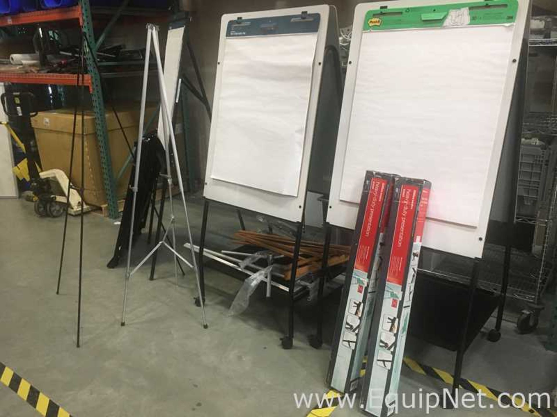 Lot of Assorted Whiteboards Easels and Cork Boards
