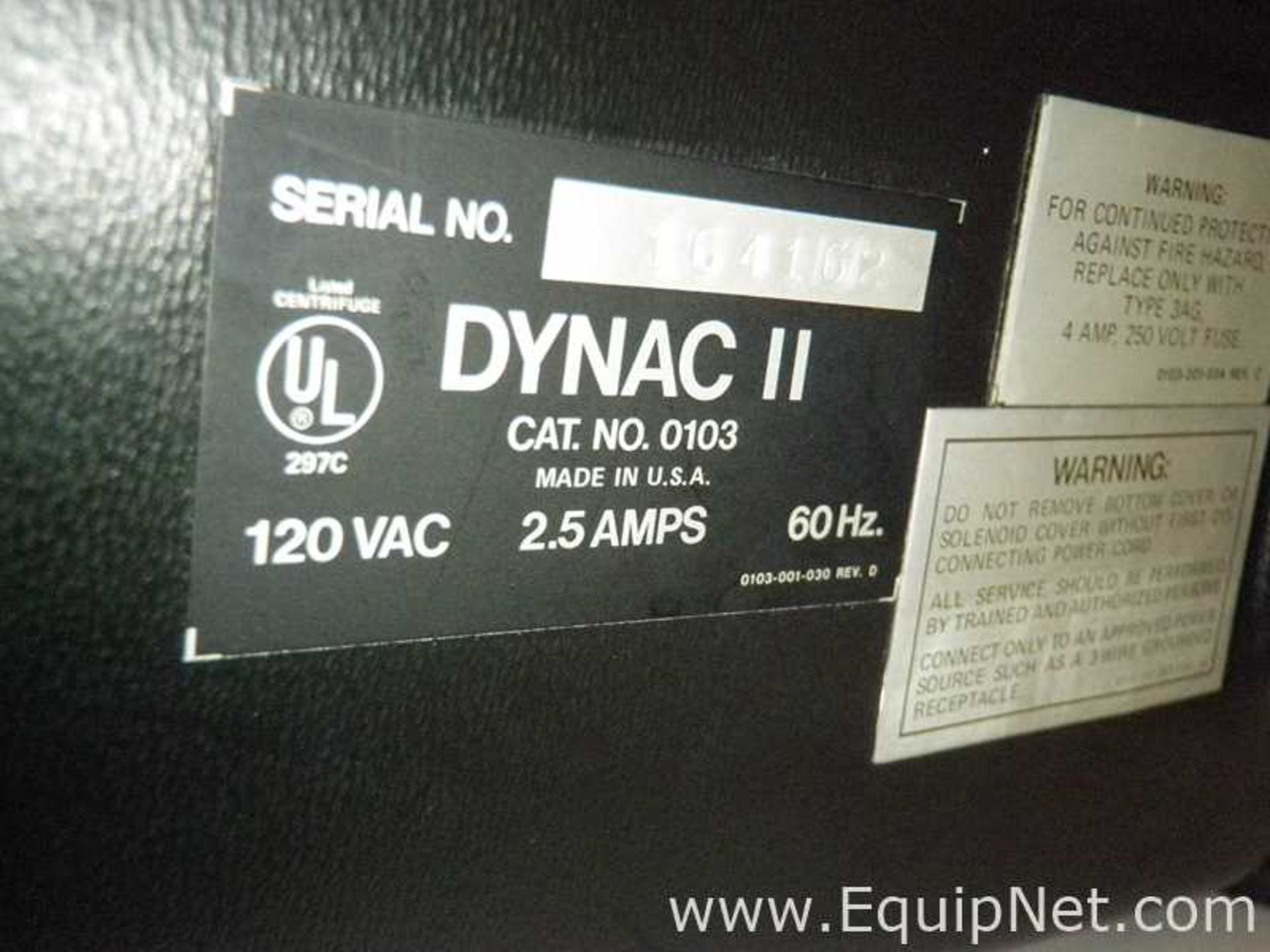 Clay Adams Dynac II Benchtop Centrifuge - Image 4 of 4