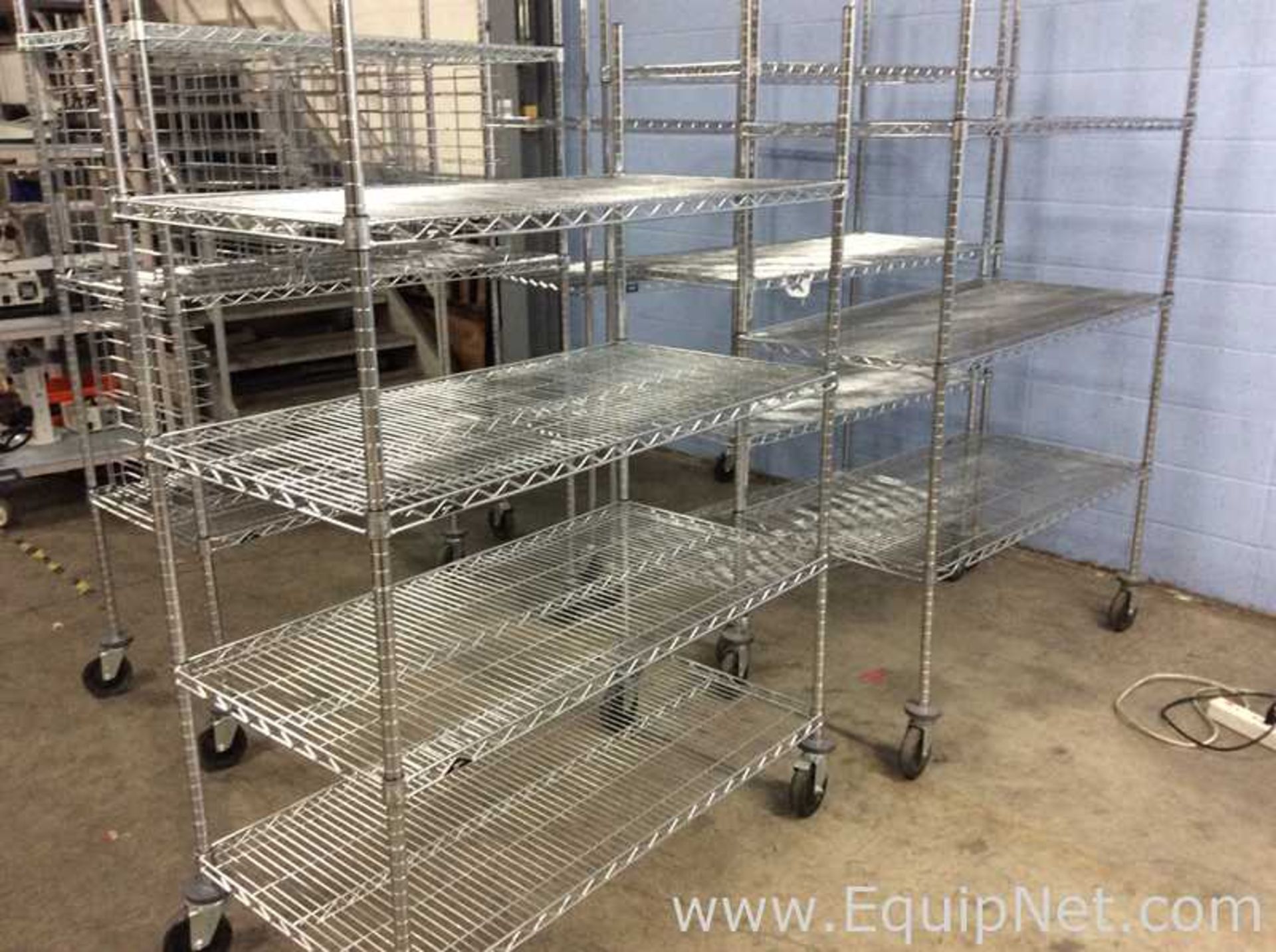 Lot of 5 Metro Mobile Steel Racks - Image 2 of 3