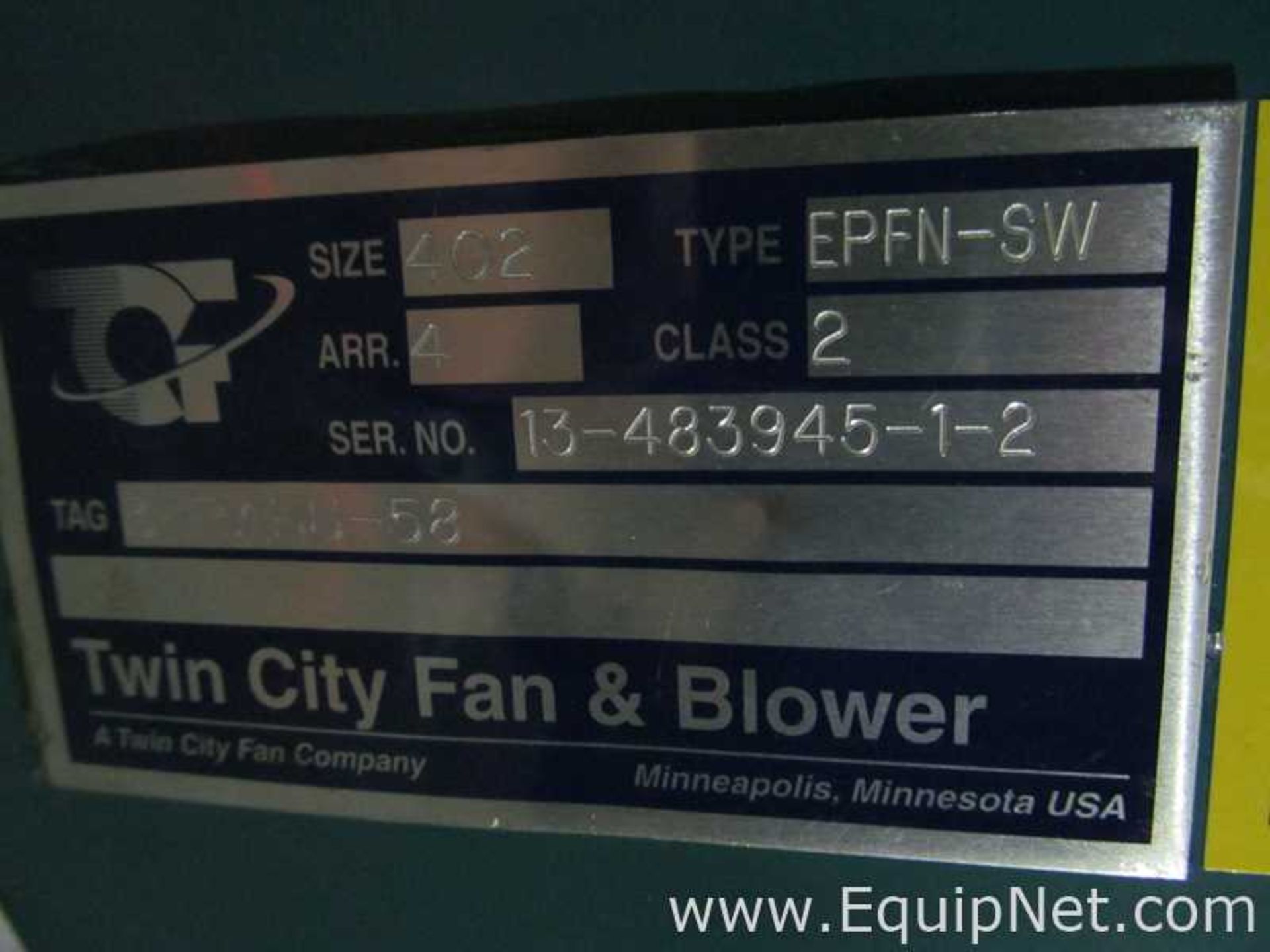 Unused Twin City Fan with 30 HP Motor - Image 10 of 11