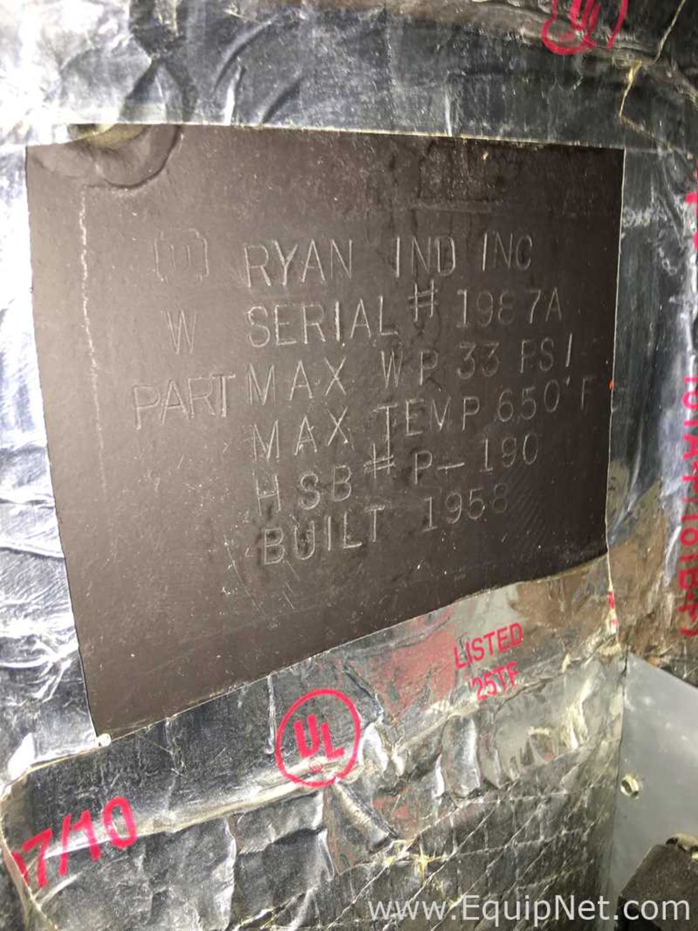 Ryan IND Inc Autoclave - Image 8 of 8