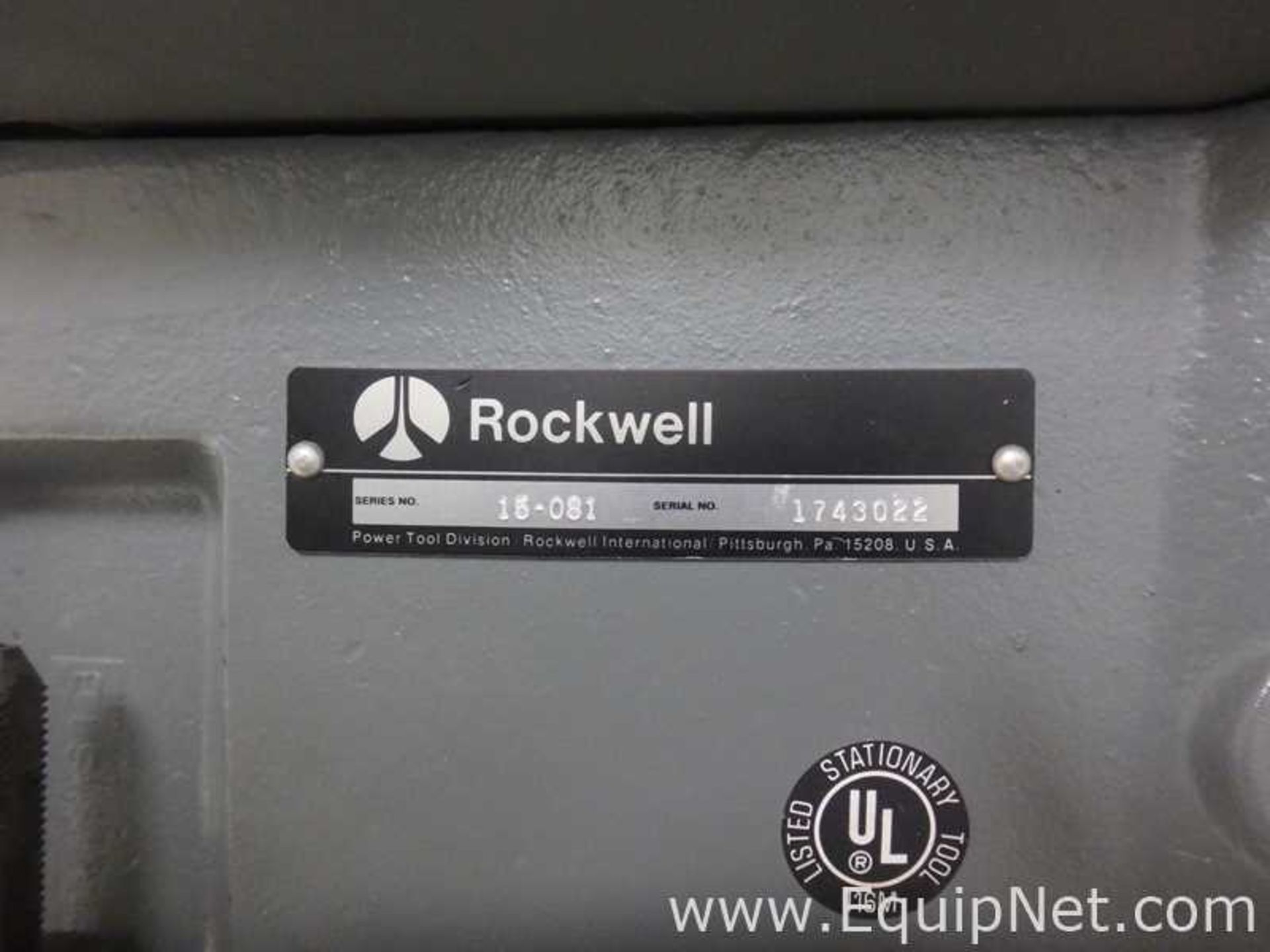 Rockwell Automation 15-081 Drill Press - Image 4 of 6
