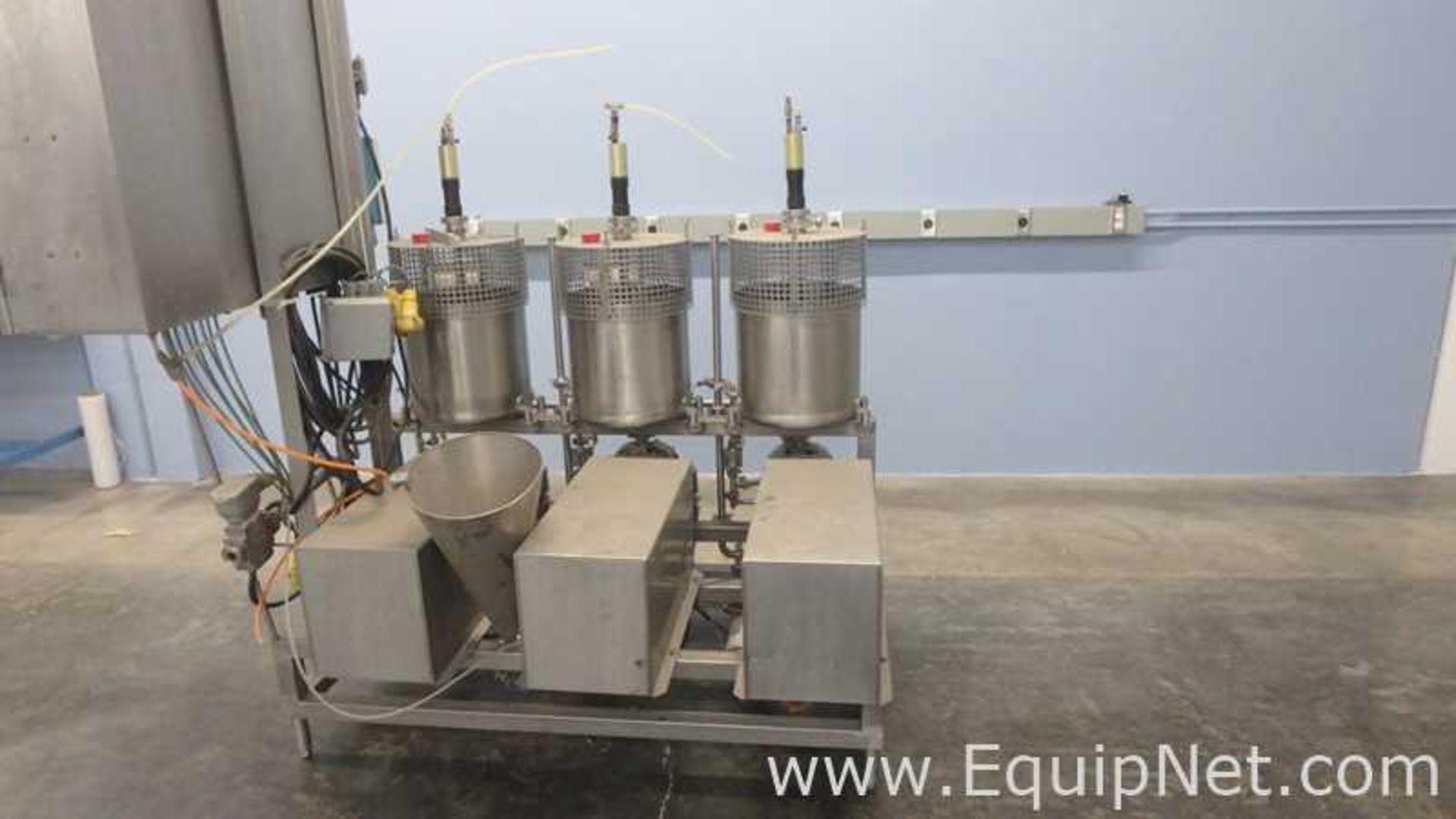 Three Tank Mixing Skid with Matching Positive Displacement Pumps - Image 2 of 45