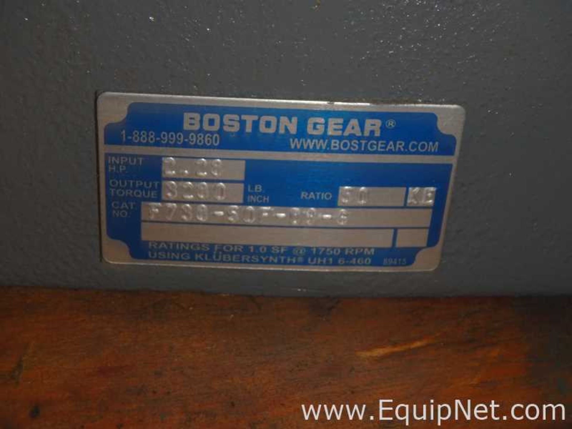 Lot of 2 Boston Gear F738-50F-89-6 50 to 1 Unused Gearboxes - Image 5 of 6