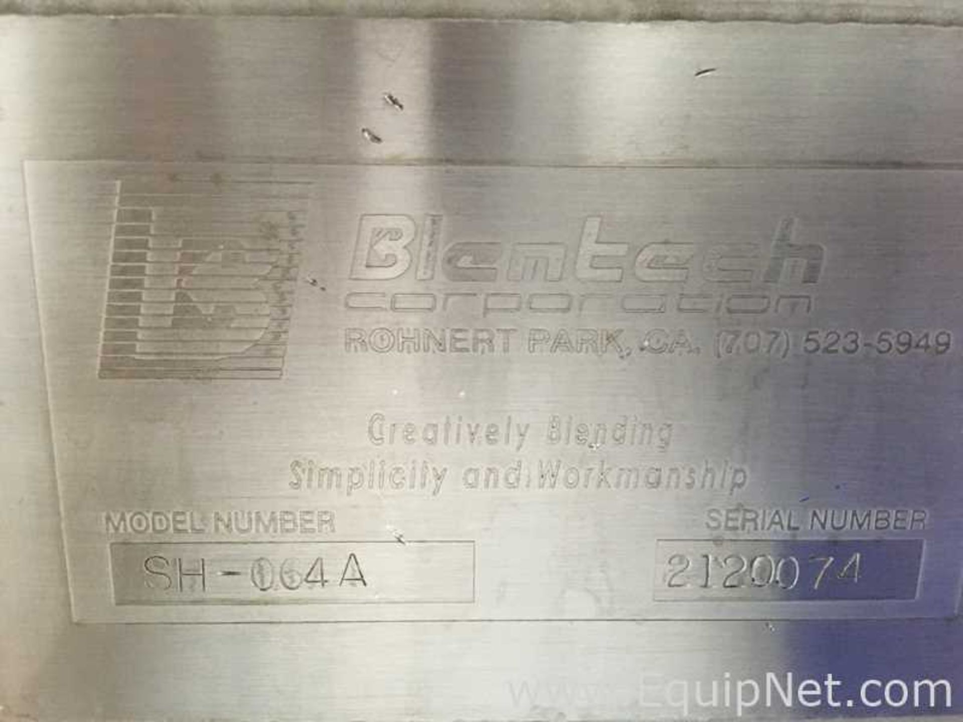 Blentech SH-064A Stainless Steel Ribbon Blender - Image 3 of 8