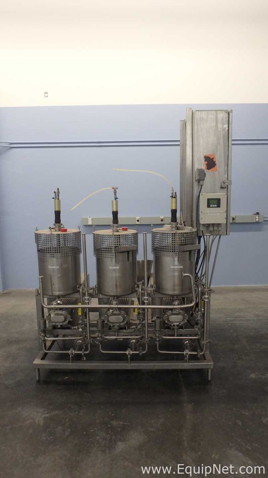 Three Tank Mixing Skid with Matching Positive Displacement Pumps - Image 3 of 45