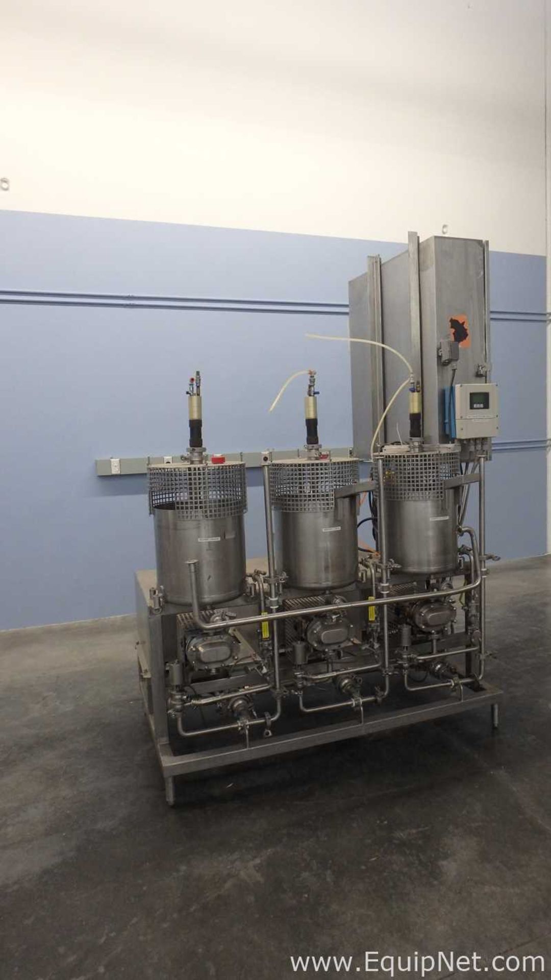 Three Tank Mixing Skid with Matching Positive Displacement Pumps - Image 4 of 45