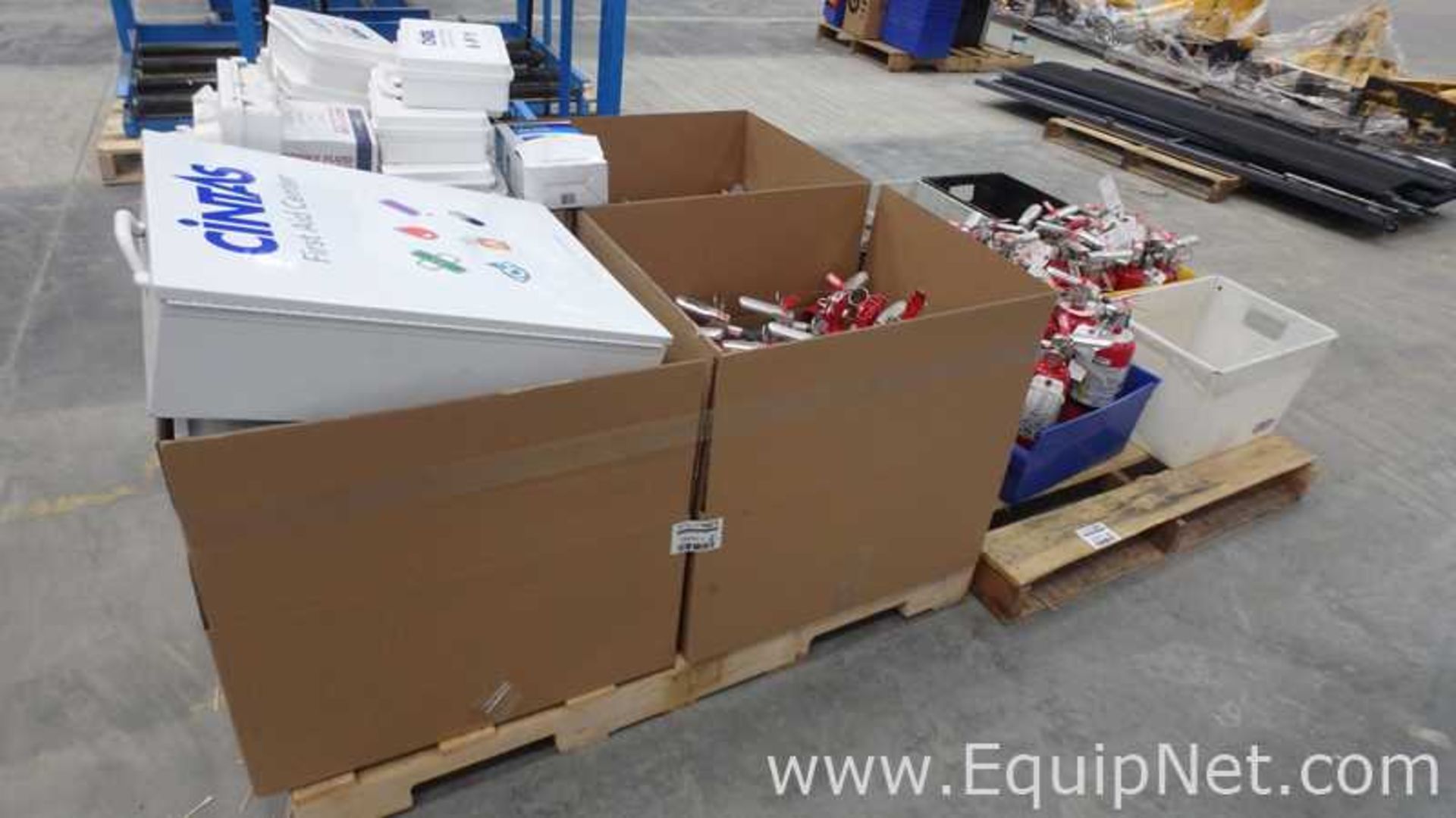 Lot of 2 Pallets With First Aid Center Boxes and Fire Extinguishers - Image 5 of 5