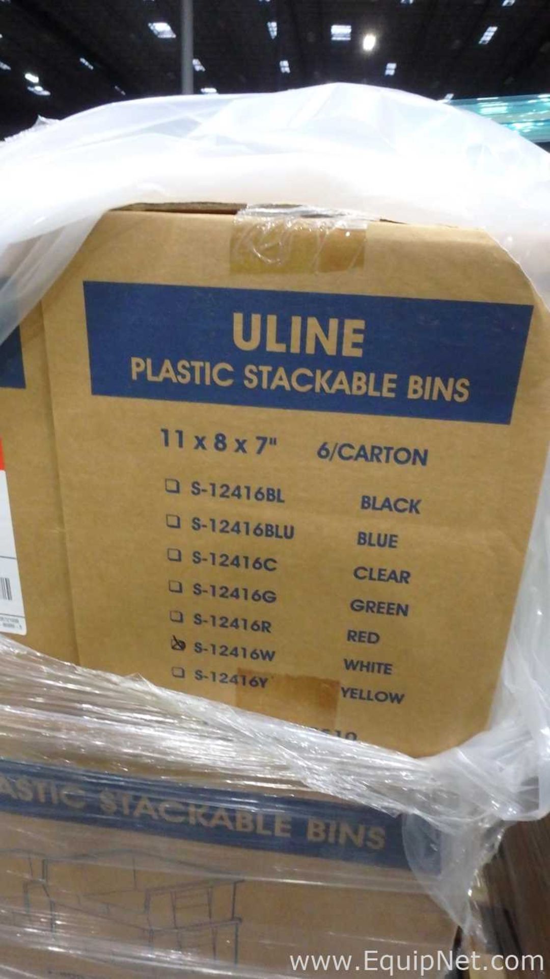 Lot of 6 Pallets Assorted Plastic Stackable Bins - Image 2 of 4