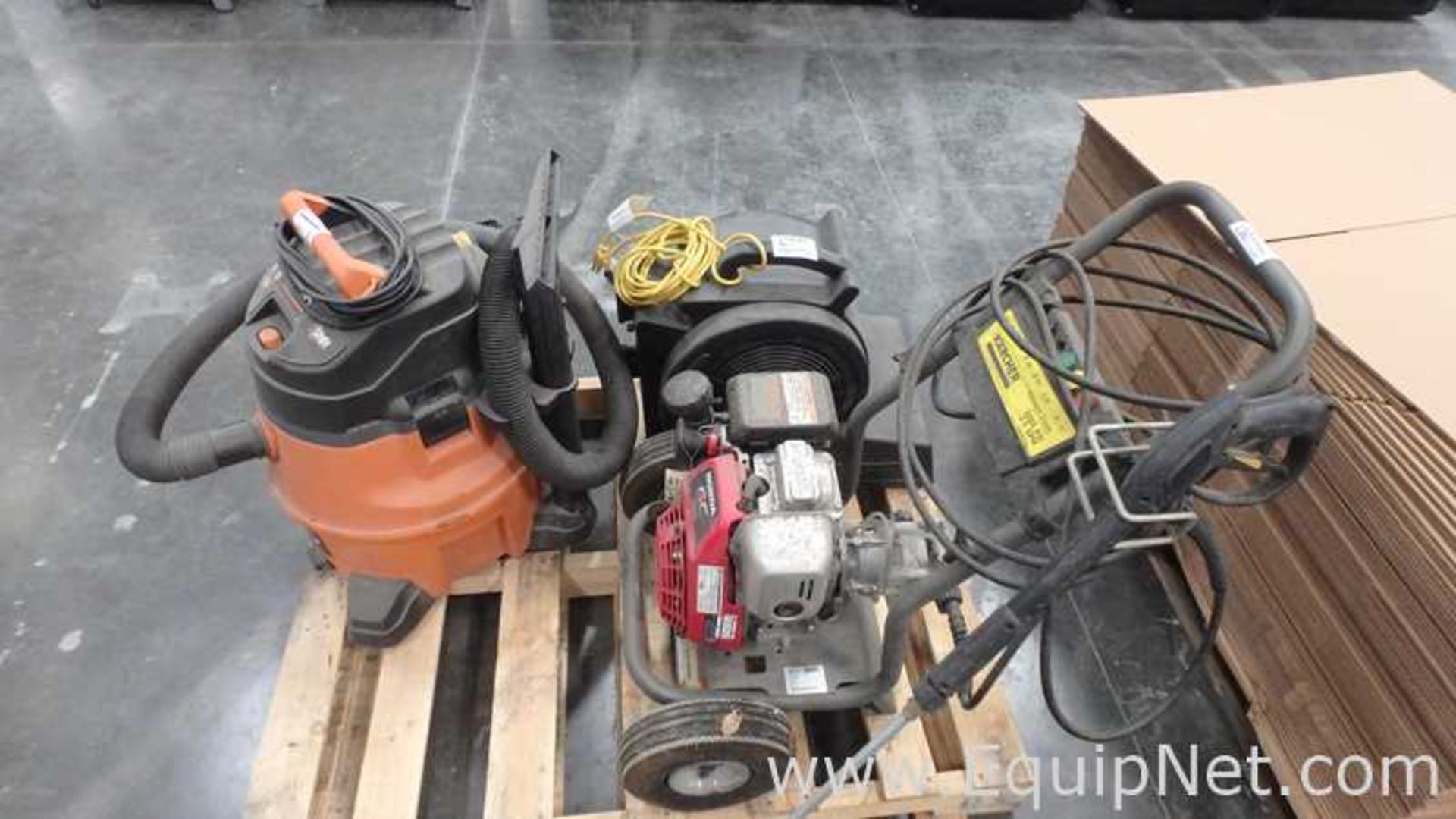 Lot of 1 Pallet With karcher G3000 OH Gas Pressure Washser, Ridgid Wet/Dry Vacuum and Hydrodry Dryer - Image 12 of 12