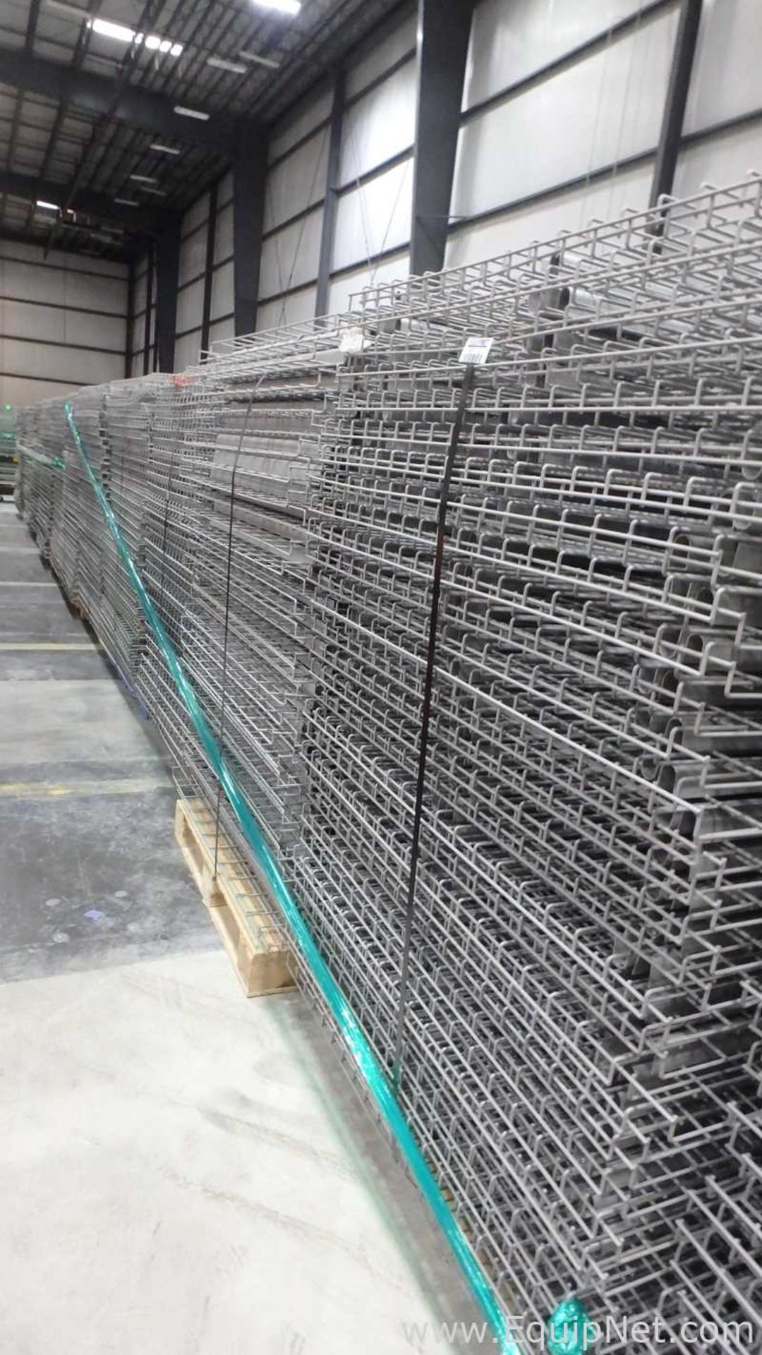 Lot of 6 Pallets Pallet Rack Wire Decking