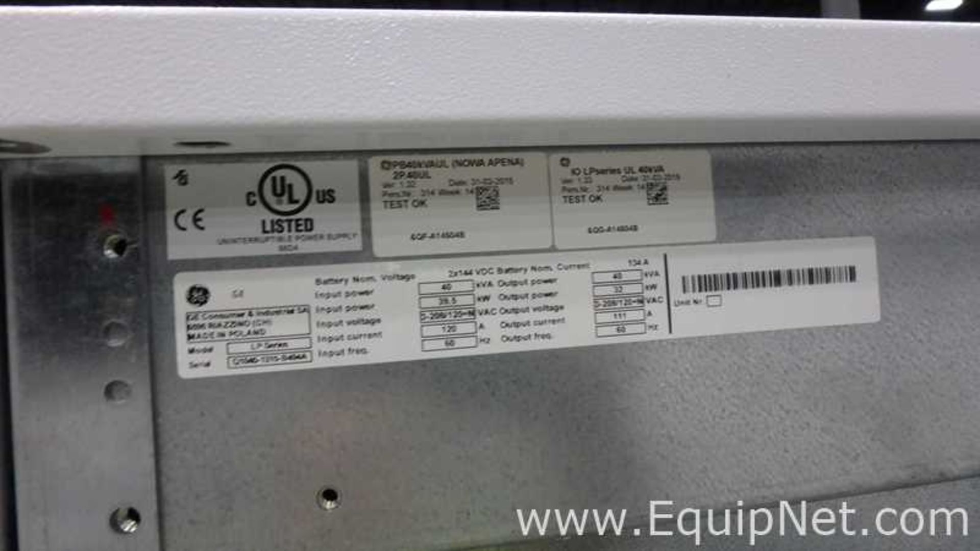 GE Comsumer and Industrial SA LP Series UPS Uninterruptible Power Supply With Bypass Panel - Image 11 of 15