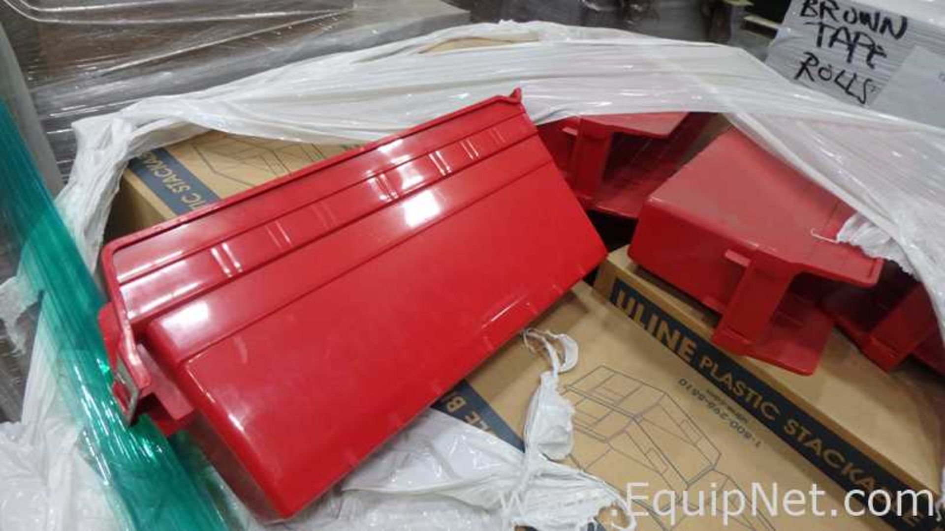 Lot of 5 Pallets Assorted Plastic Stackable Bins - Image 2 of 5