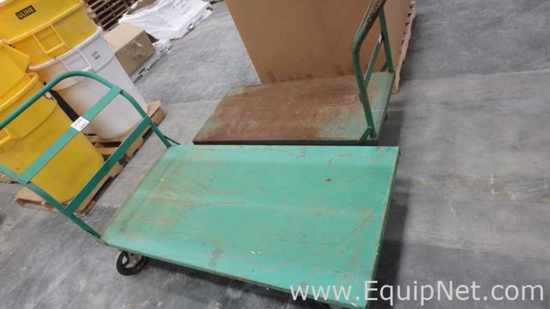 Lot of 2 Steel Deck Platform Trucks - Image 3 of 3