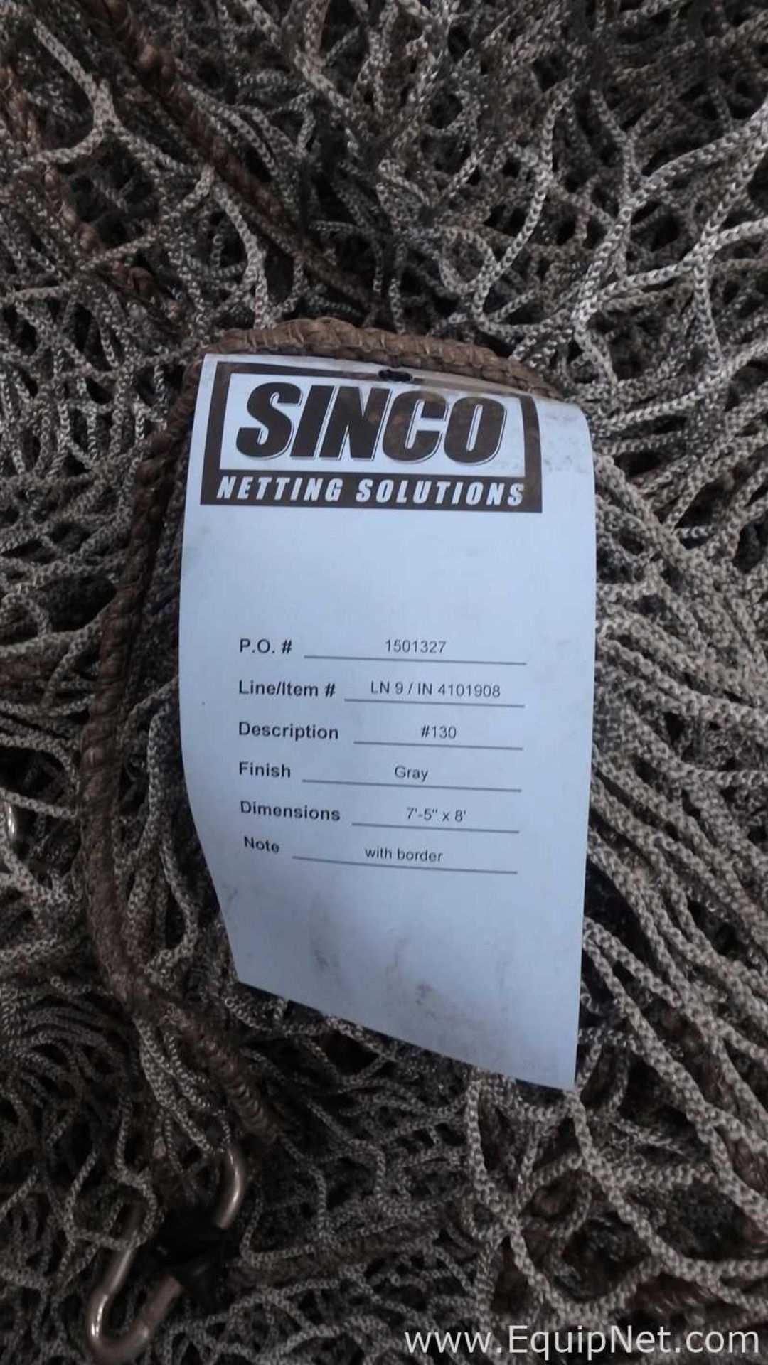Lot of 1 Net Box Sinco Netting Solutions line/Item LN9/IN 4101908 Description Number 130 - Image 3 of 3