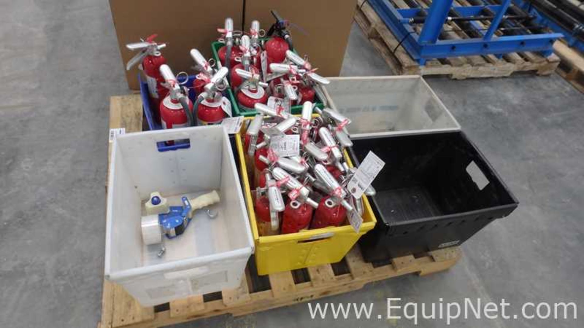 Lot of 2 Pallets With First Aid Center Boxes and Fire Extinguishers - Image 2 of 5