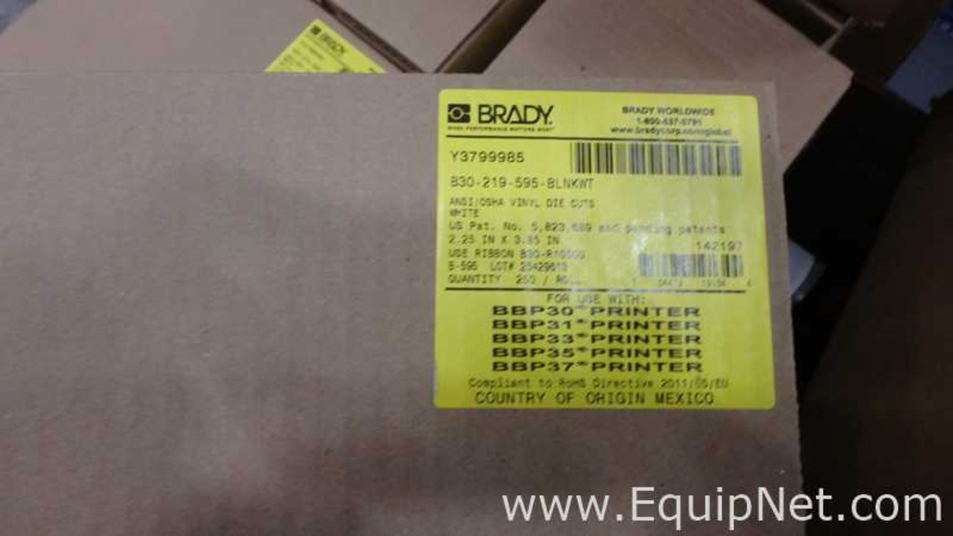 Lot of 1 Pallet Assorted Brady Label Printers BBP33,BBP31 With Accessories and Computer Accessories - Image 11 of 16