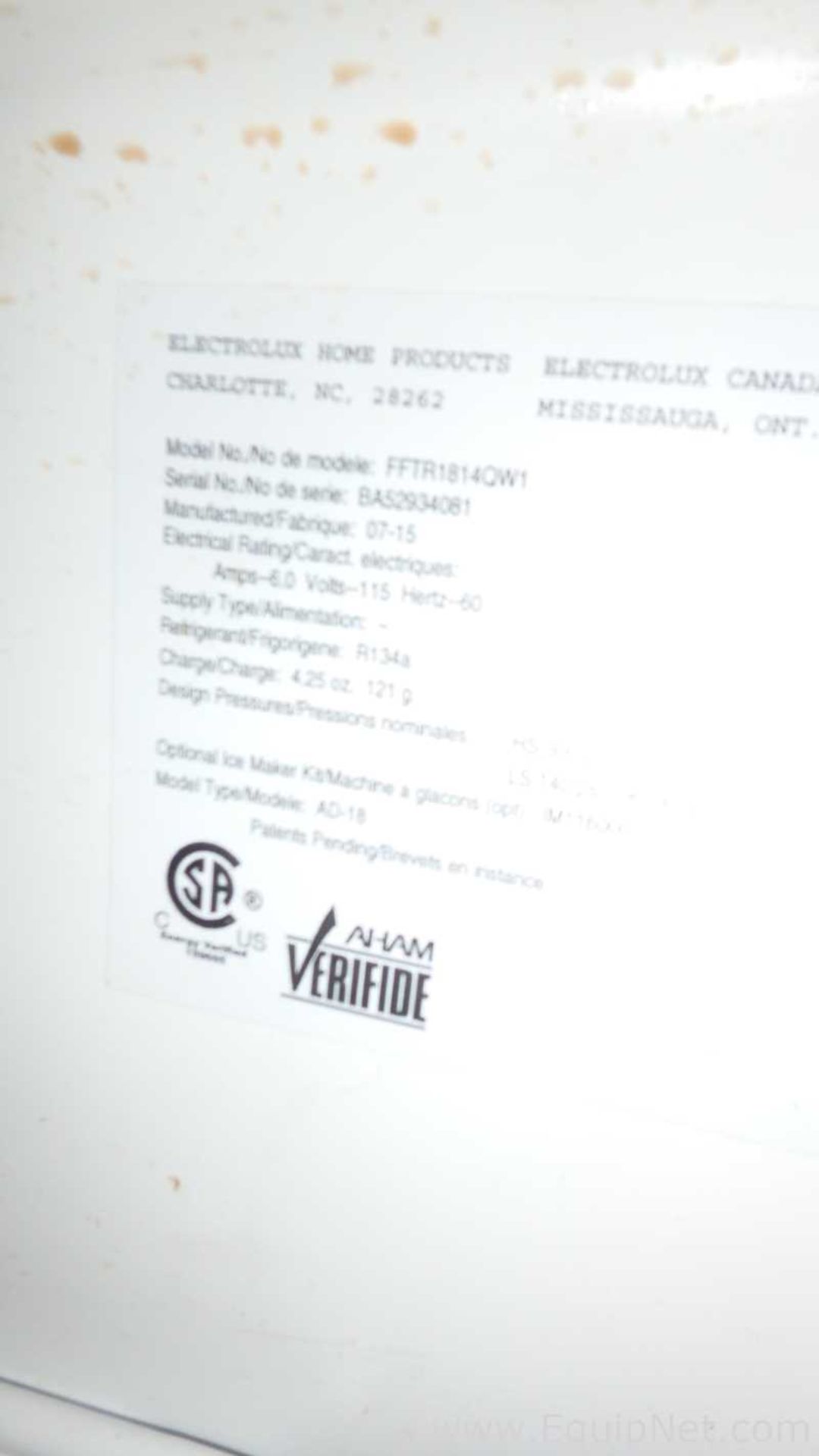 Electrolux FFTR1814QW1 Refrigerator - Image 10 of 24