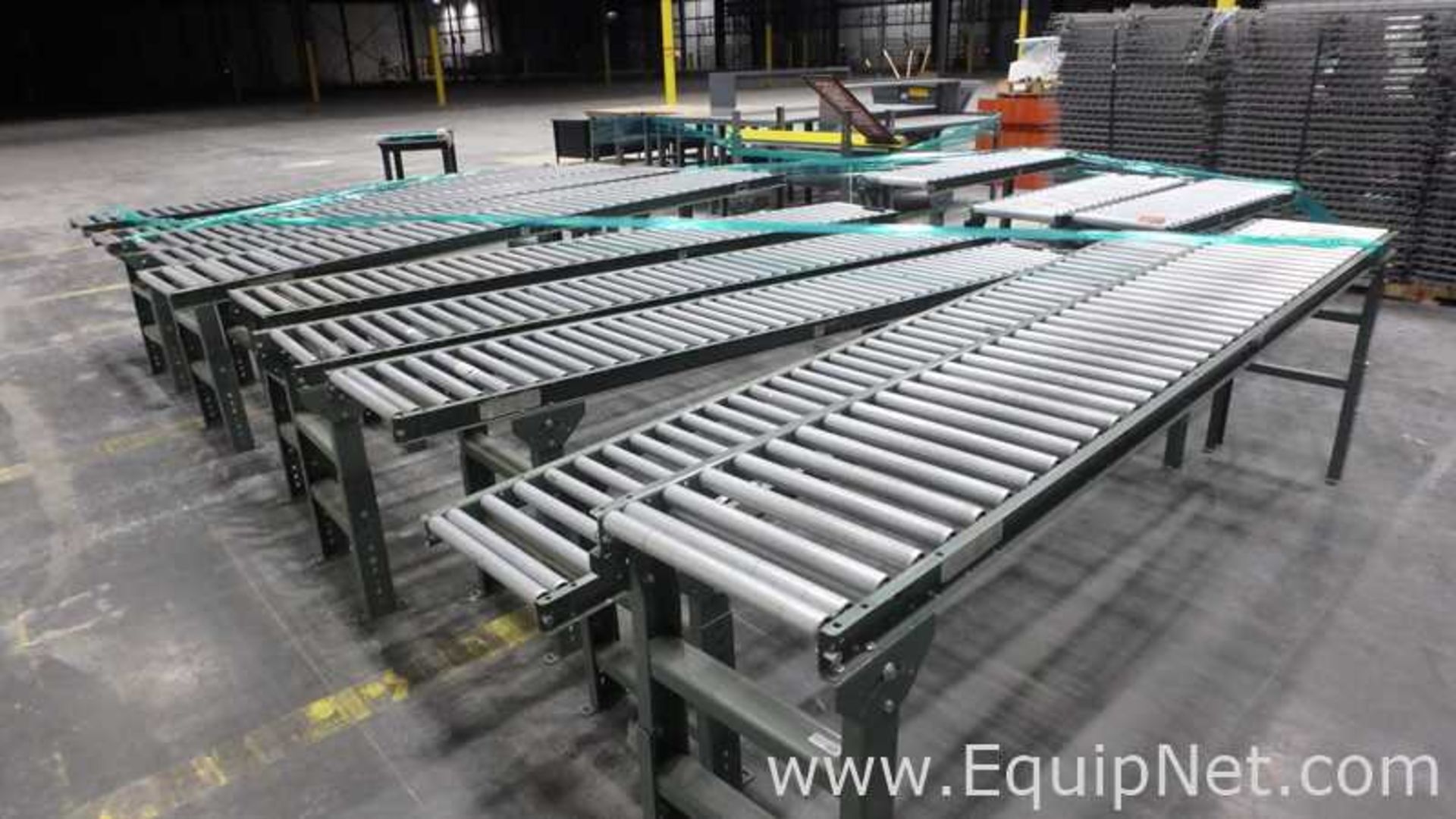 Lot of 13 Gravity Roller Conveyors - Image 3 of 5