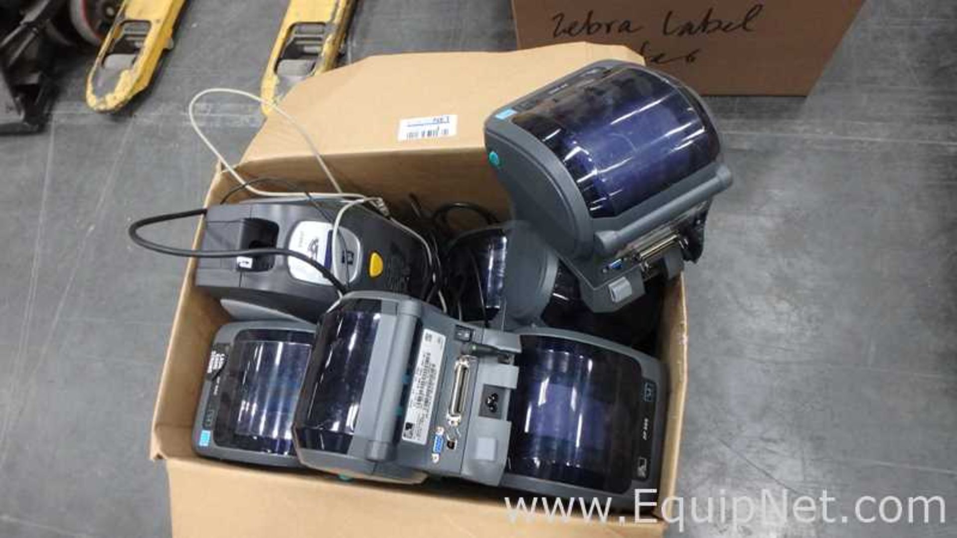 Lot of 13 Assorted Zebra Technologies Printers ZP505,ZXP Series 3,ZP450 and LP2844 Barcode Printers