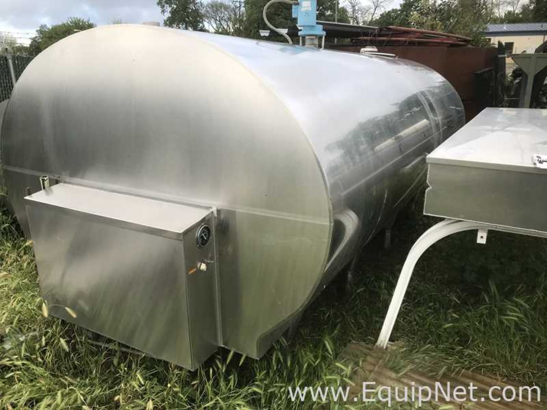 Stainless Steel Horizontal Milk Storage Tank