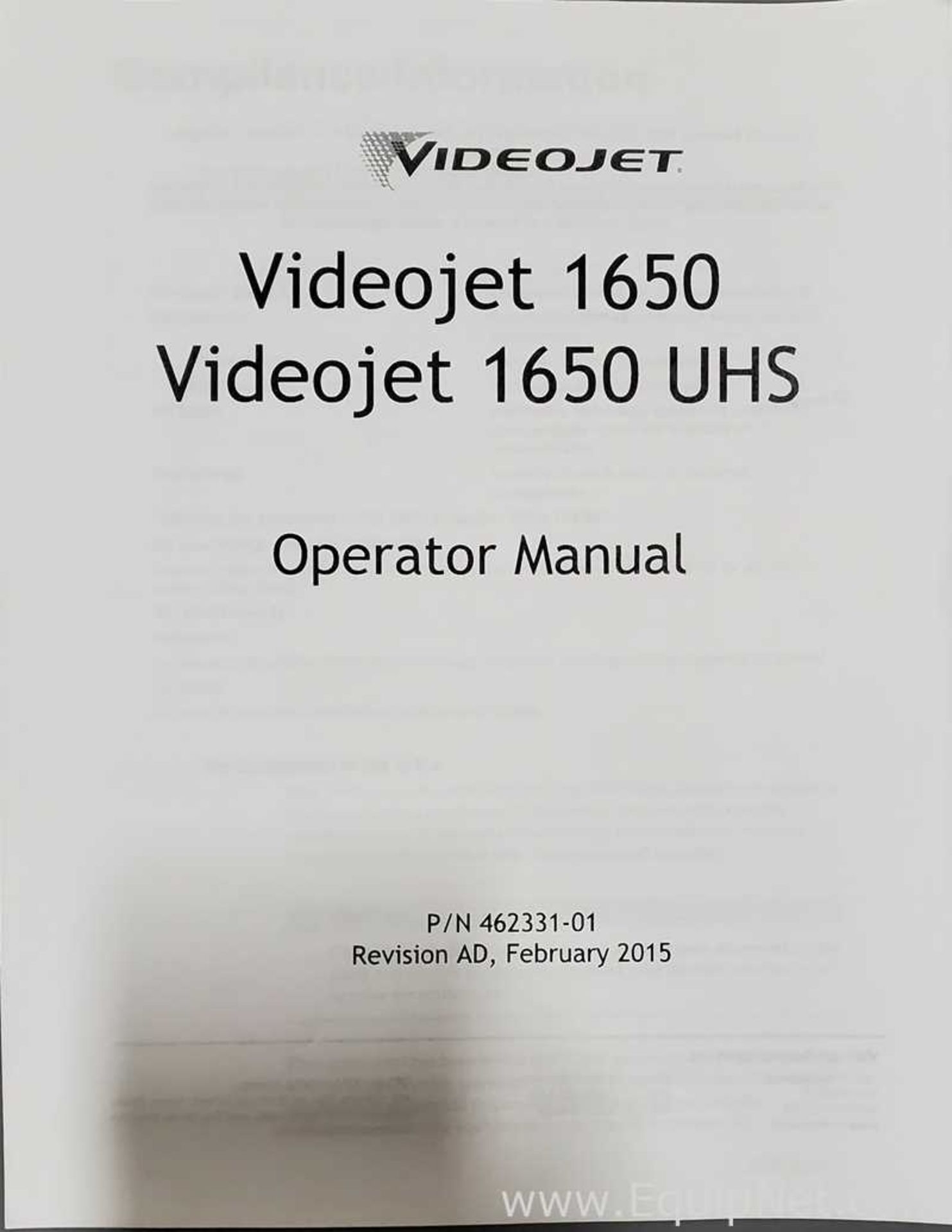 VideoJet 1650 UHS Cartridge System Ink jet Coders - Image 4 of 4