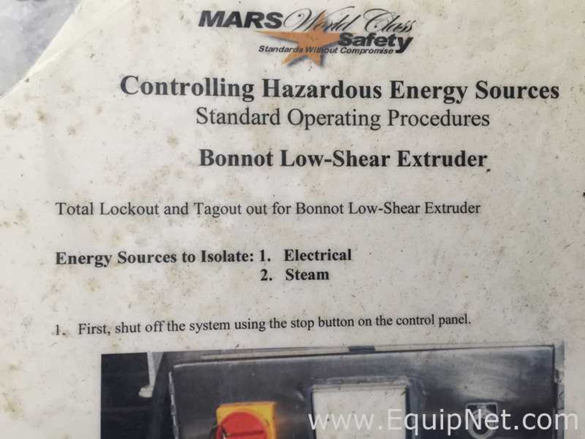 Bonnot Single Screw Low Shear Extruder - Image 9 of 9