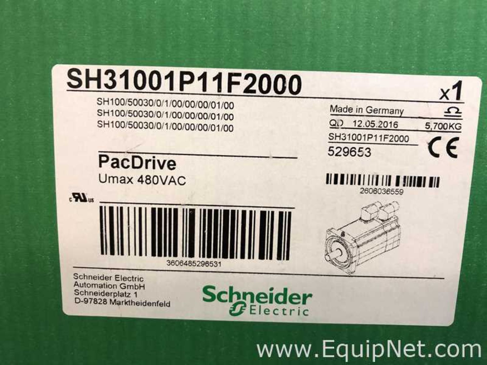 Unused Lot Of 3 Schneider Pack Drive Umax SH31001P11F2000 Servo Motor - Image 4 of 4