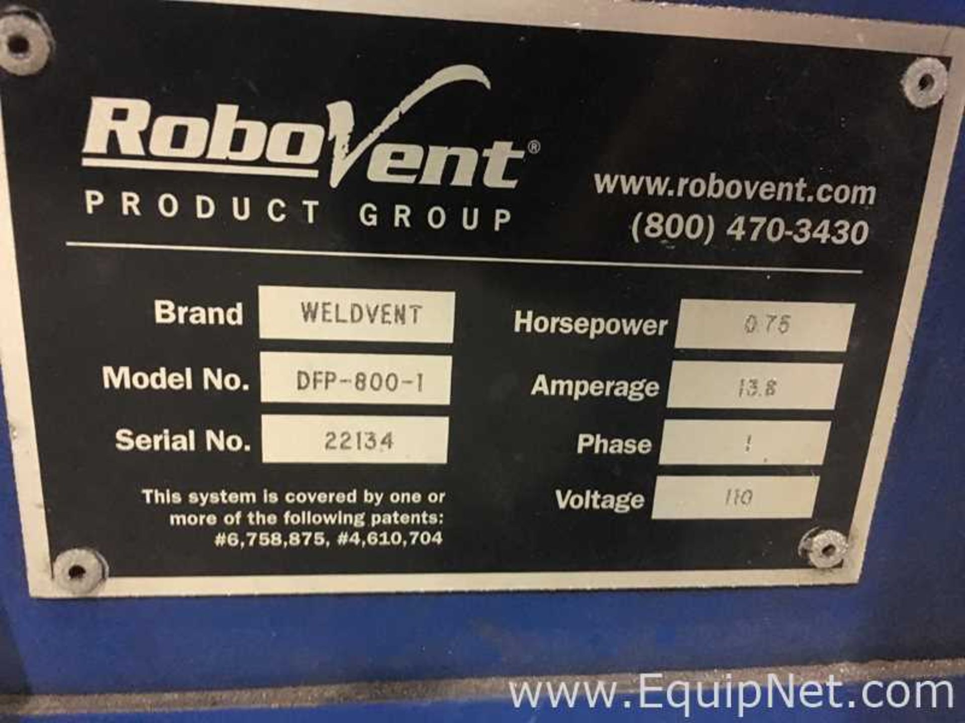 Robovent DFP-800-1 Fume Extractor - Image 3 of 3