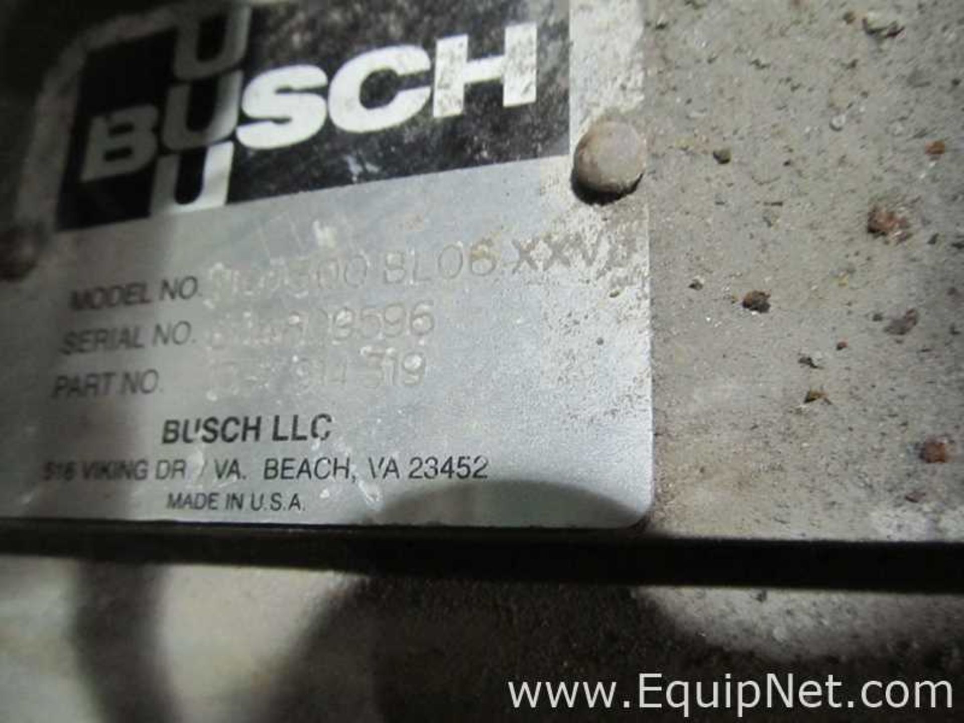 Busch NC 0300 B L06 XXVJ Vacuum Pump Skid - Image 3 of 4