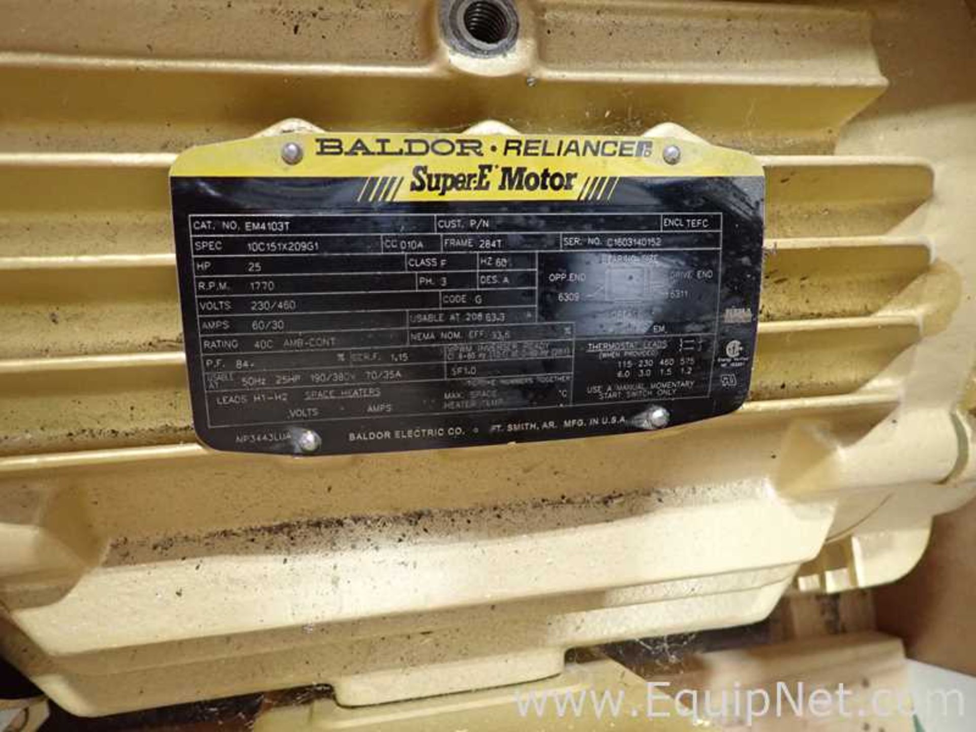 Unused Baldor 25 HP Electric Motor - Image 2 of 3