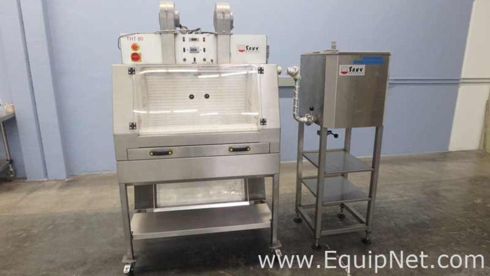 Savy Goiseau THT 80 Belt Coater Enrober with Automatic Supply Tank