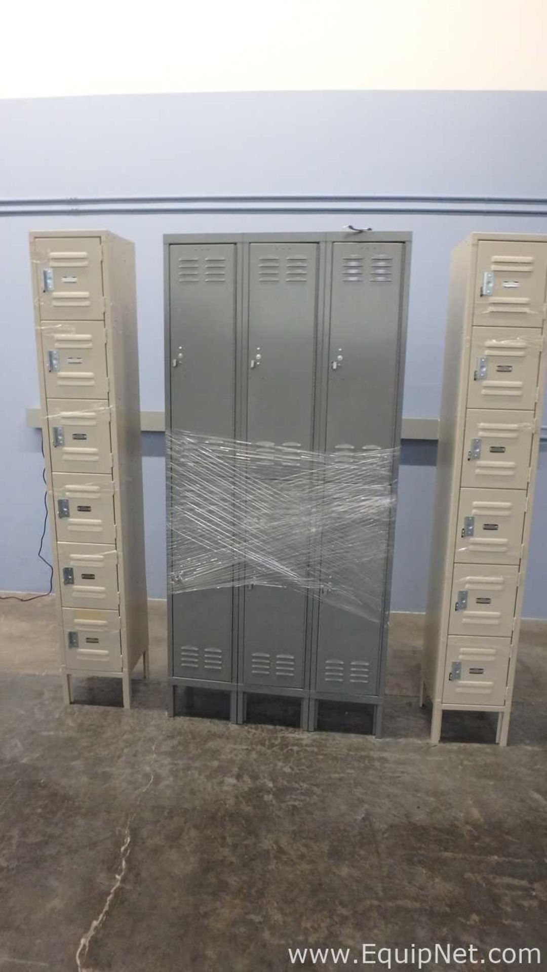 Lot of 3 Global Industrial Metal Lockers