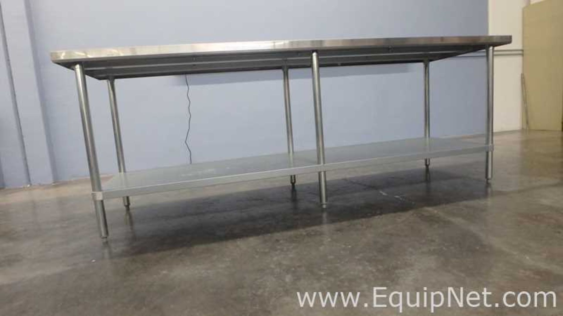 Lot of 3 GSW WT-EE3096 Economy Stainless Steel Work Table 96in x 30in - Image 2 of 9